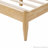 Solid Wood Bed Frame With Fleece Upholstered Headboard-116331693