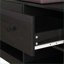 Arbre d'entrée avec banc à chaussures, portemanteau et amp; Tablettes de rangement | Noir | Bois aggloméré + métal-1359295775