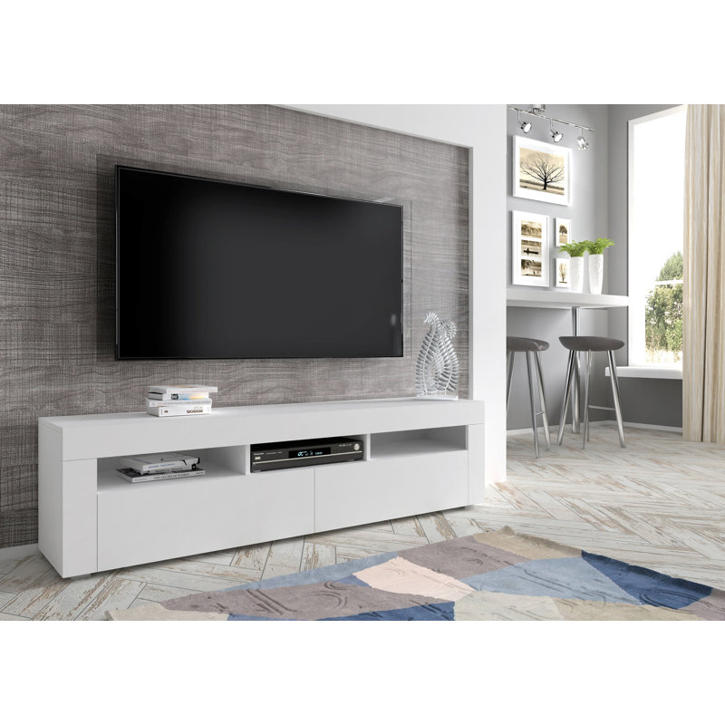 Allysyn TV Stand for TVs up to 65", White Matt