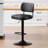 Adjustable Height 360° Swivel Bar Stools With Upholstered Back-271333135