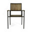 Chaise en bois et métal Bridget, ensemble de 2