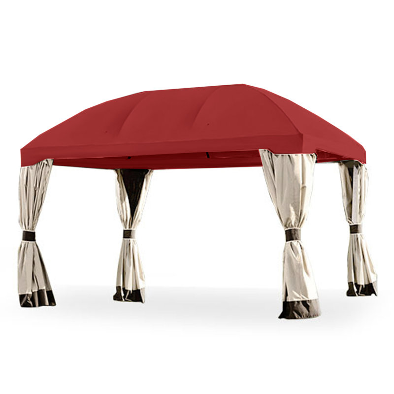 Auvent de remplacement pour abri de jardin Pomeroy, Rouge, Tissu Riplock 350