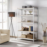44'' W Steel;Manufactured Wood Height -Adjustable Shelving Unit