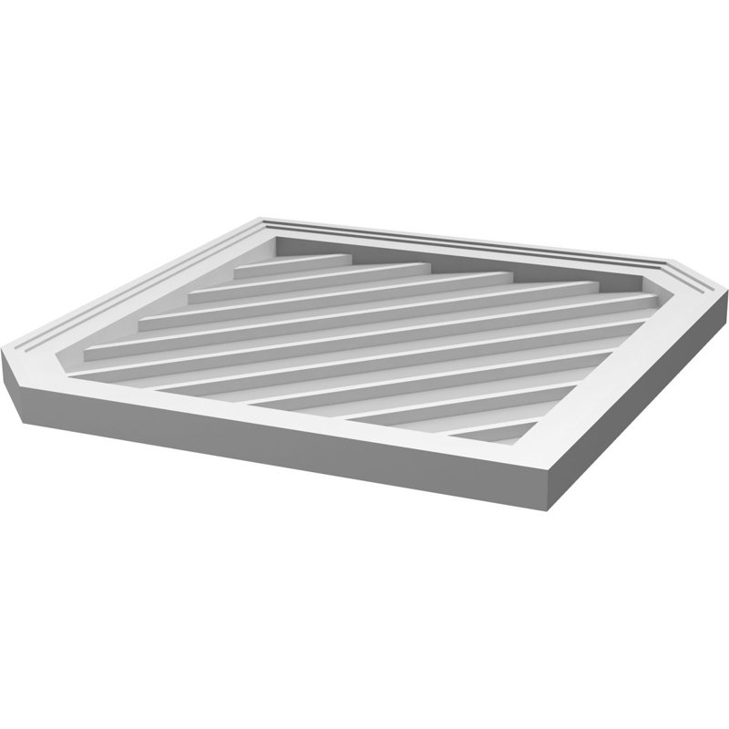 Ventilé vertical à pignon vertical 11/12 po, H 1,5 po x l 30 po x L 32 po
