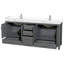 Sheffield 80" Double Bathroom Vanity Set-59388380-59388378