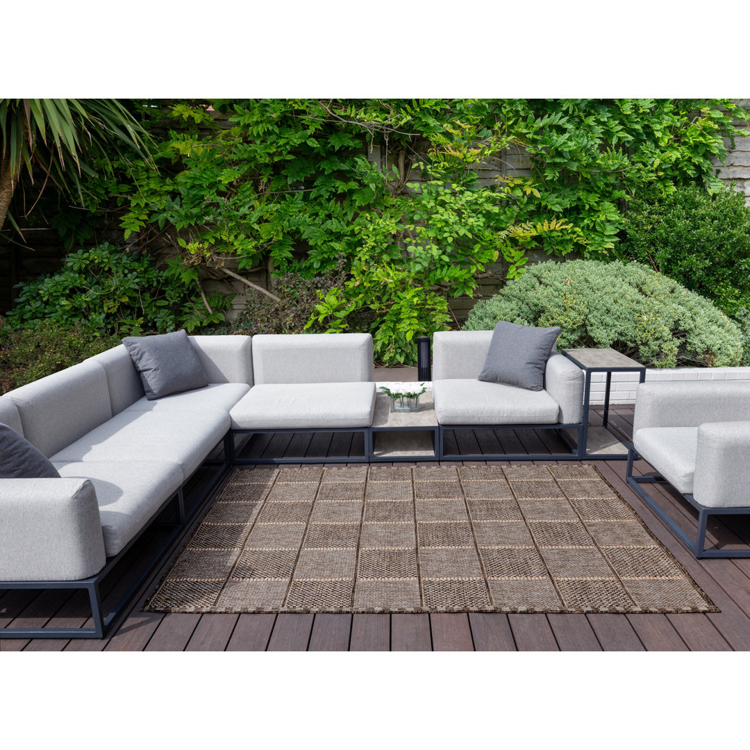 Chequered Indoor / Outdoor Area Rug