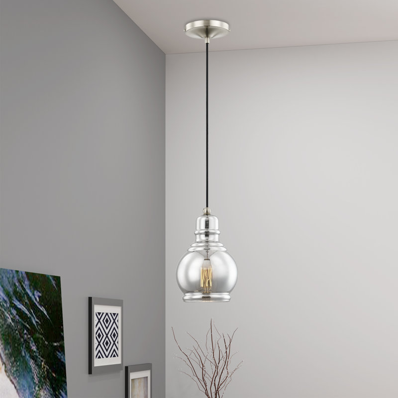 Averly 1 - Light Brushed Nickel Pendant