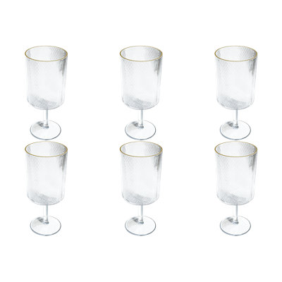 Alissone 638.8 ml Acrylic Goblet Set