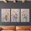 Floral Study Series CX III - Ensemble de toiles tendues avec châssis Premium - Prêt à accrocher-1197197579