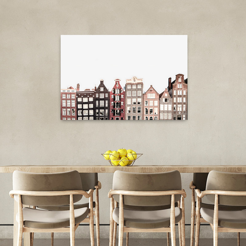 Art mural contemporain Amsterdam, H 24 po x l 36 po