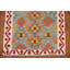 Tapis oriental réversible en laine Kilim 3 x 4