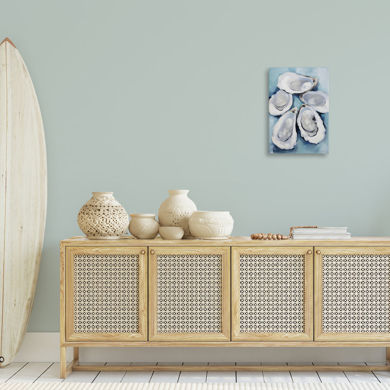 "Cinq coquilles d'huîtres" par Petal Prints Design, H 24 po x l 16 po