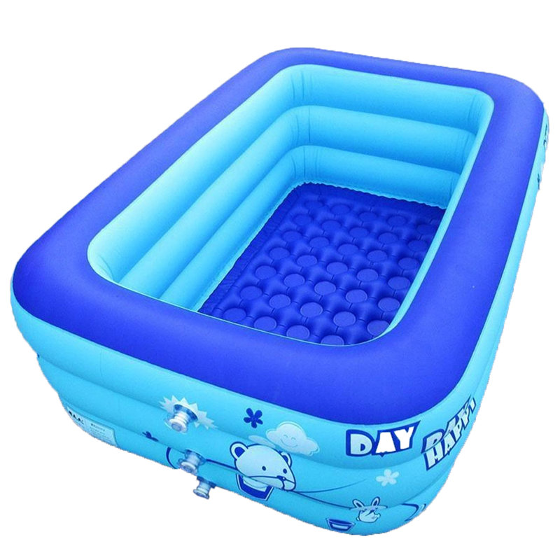 Piscine gonflable en plastique 1,64 pi x 4,69 pi x 3,28 pi