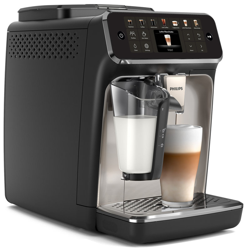 Philips 4400 Series Fully Automatic Espresso Machine with LatteGo Milk Frother