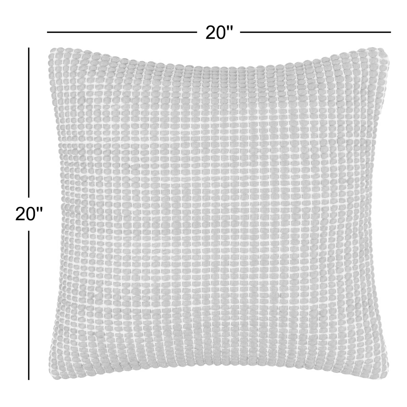 Waverly Wool Pillow Cover, Black, Down, 13" x 20"