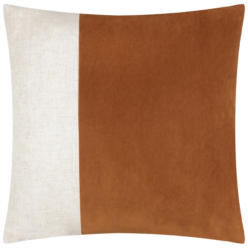 Alaistair Square Throw Pillow Cover, Orange