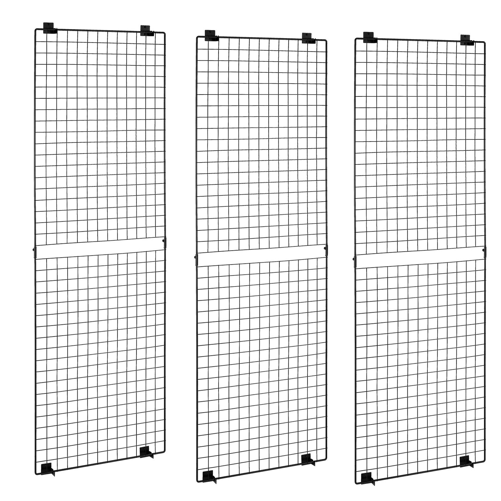 Wrought Studio™ Grid Wall Panels 24.02 x 71.97 in Wall-Mounted Wire ...