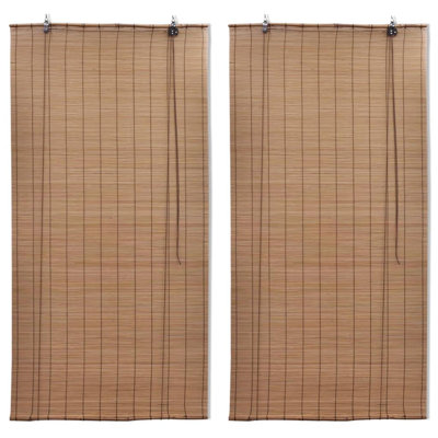 Semi Sheer Bamboo Roller Blind