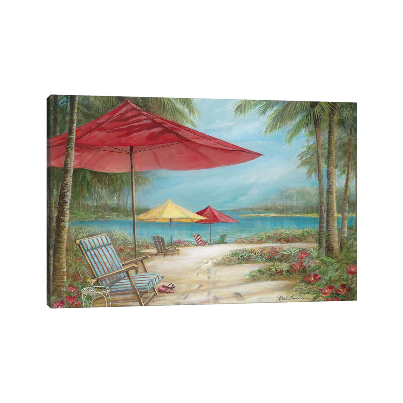 Relaxing Paradise I, Wrapped Canvas, No Matte, 8" H x 12" W x 0.75" D