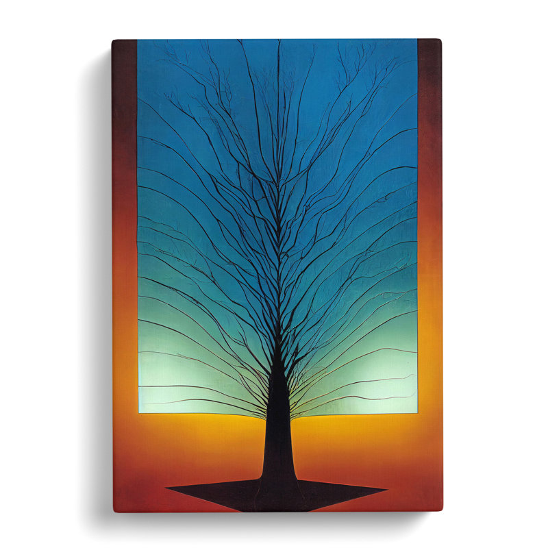 Abstract Tree Painting No.2 - Wrapped Canvas, 50cm H x 35cm W x 3cm D