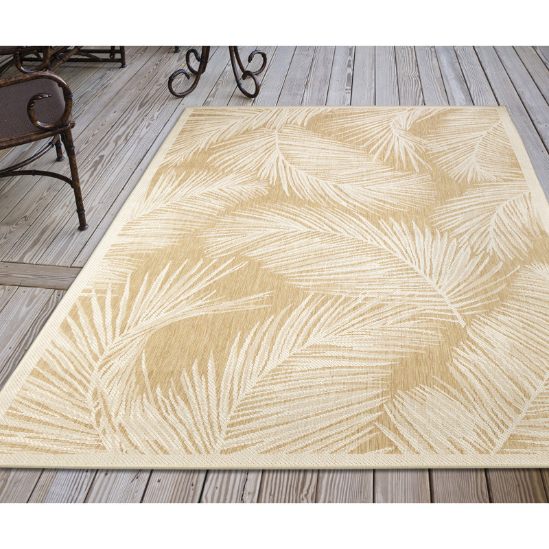 Adal Floral Indoor / Outdoor Rug, Rectangle 3'3" x 4'11"