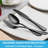 50 Piece Silverware Set Service for 10,Premium Stainless Steel Flatware Set,Mirror Polished Cutlery Utensil Set-1955361648