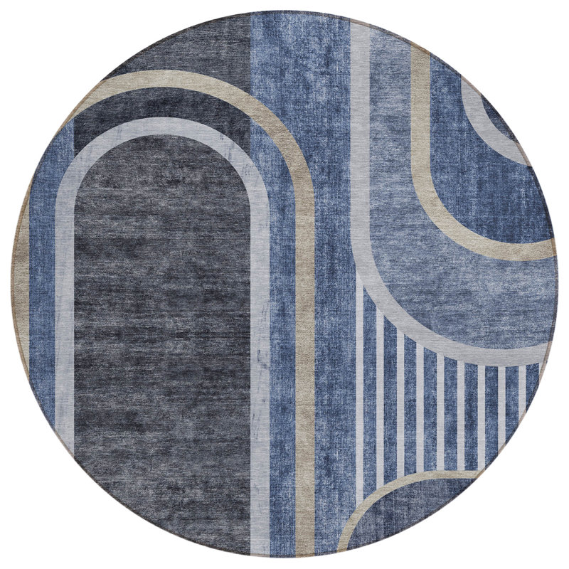 Tapis d'intérieur rond 8 po
