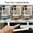 Farmhouse Vanity Desk With Sliding Mirror,Lights And Charging Station,Makeup Table Desk With Dimmable LED Light,Vanity Makeup Table With Sponge Soft Stool