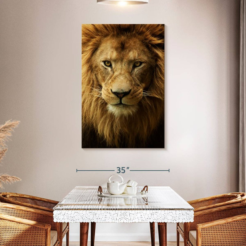 Brampt Fabulous Lion Head, 48" H x 32" W
