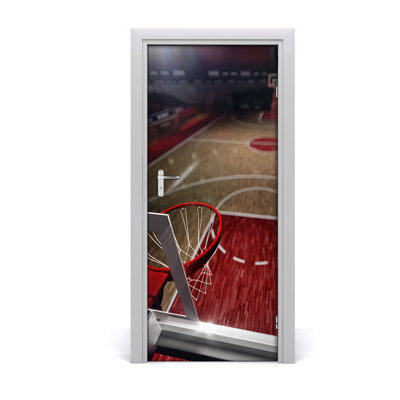 Basketball Court Door Decal