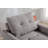 Francesca 35"W Gray Woven Convertible Armchair-927657974