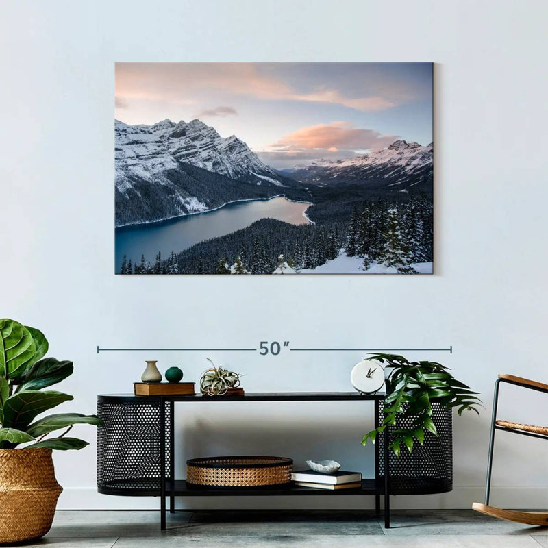 Kerrick, Banff sous la neige, H 30 po x l 45 po