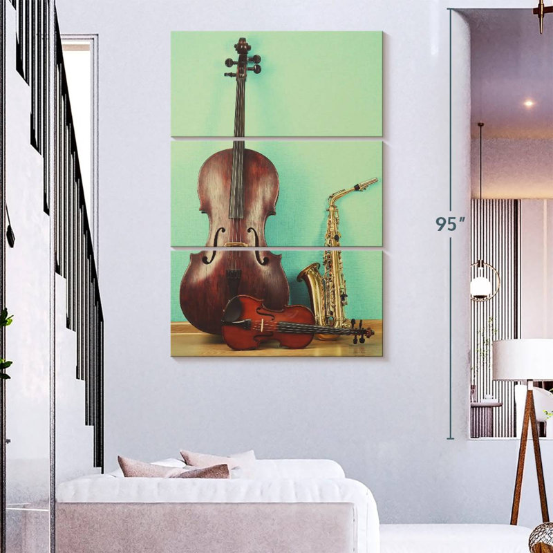 Abarca Jazz Instruments, 74" H x 48" W