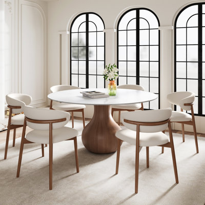 Otelia 7PCS Round Dining Table Chairs Set