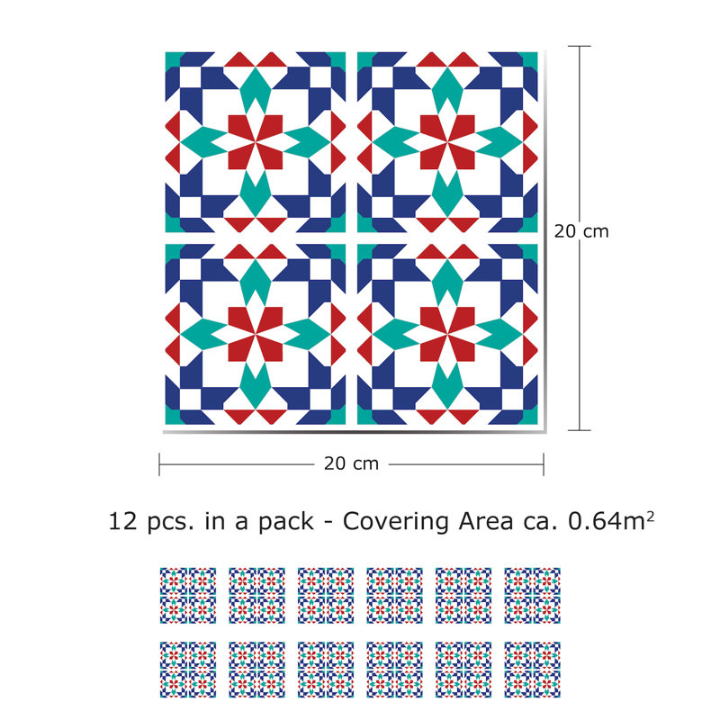 Aicha Abstract Tile Decal