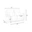 Causeuse inclinable avec accoudoirs coussinés de 63 po Ullery-523513980