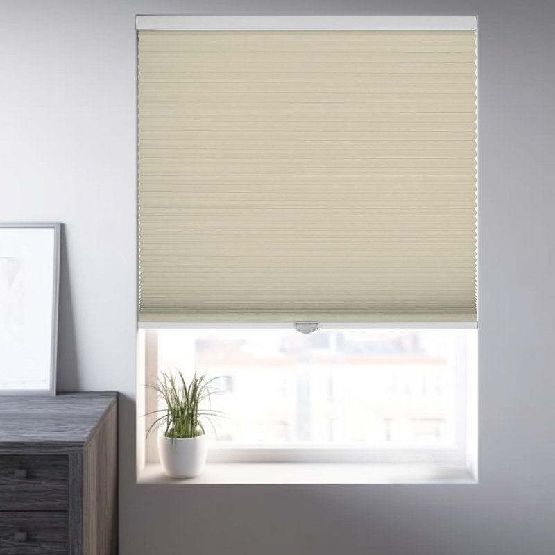 Blackout Cordless Cellular Shades, Ivory, 60.25"W x 48"L