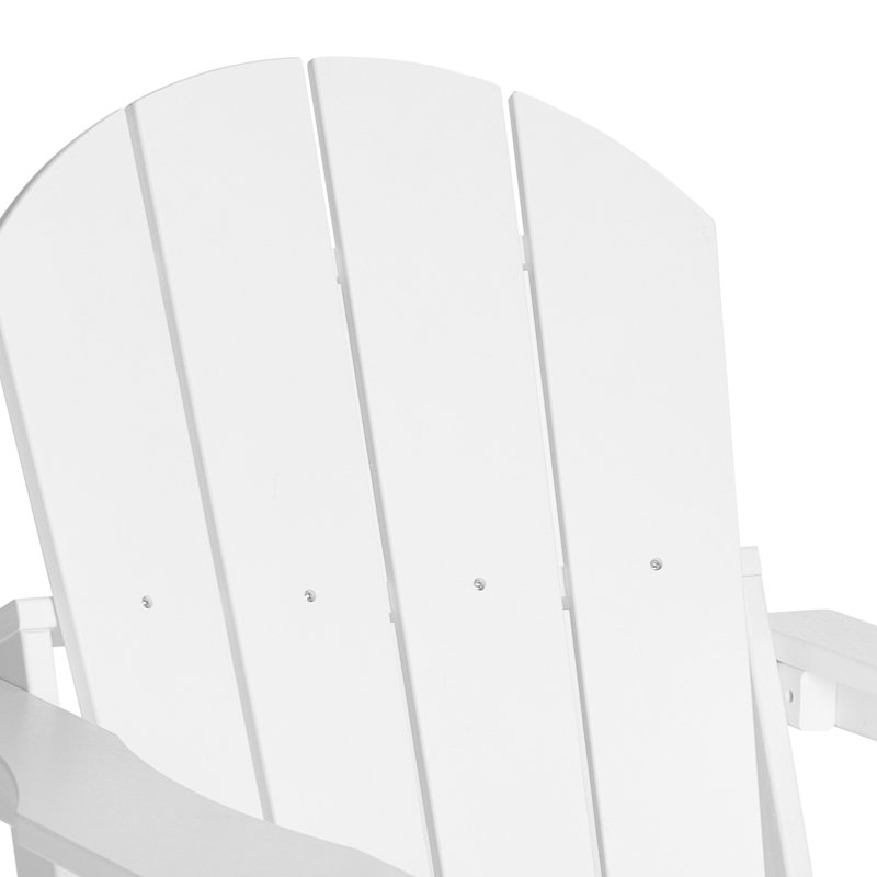 Chaise Adirondack pliante Shawnna, Blanc