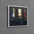 White Floater Framed