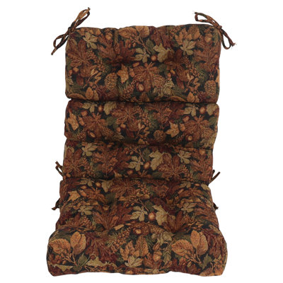 Tapestry Tufted Seat/Back Chair Cushion