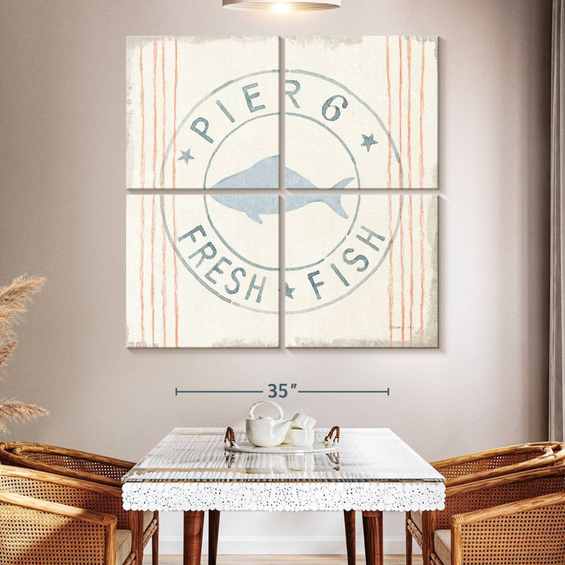 Kema Floursack Nautical Fish, 50" H x 50" W
