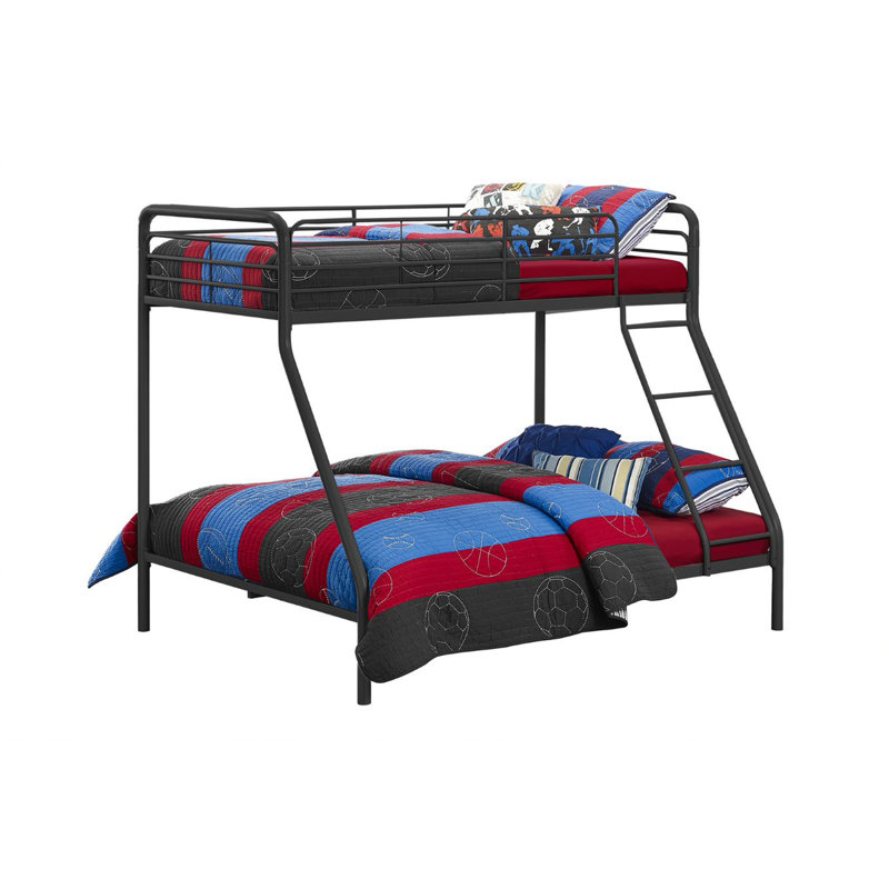 Dalke Metal Standard Bunk Bed by Isabelle, Black