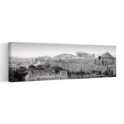 High Angle View Of Buildings In A City, Parthenon, Acropolis, Athens, Greece Abstract Contemporary Architecture City Wall Art