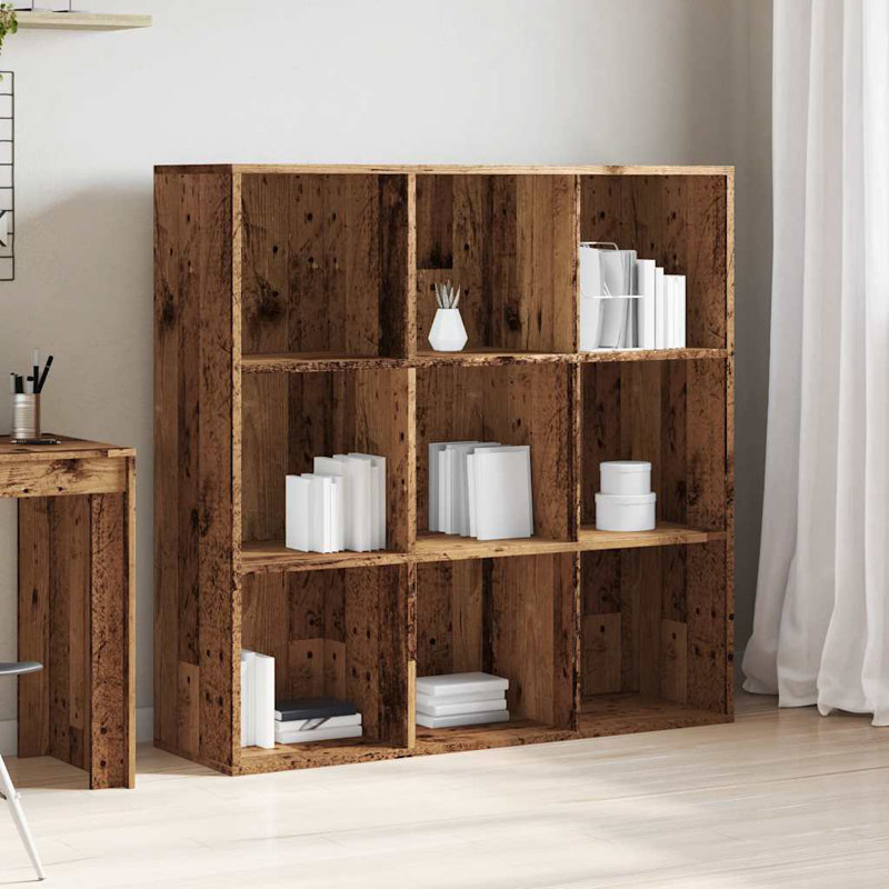 Yeats Book Cabinet 98x29x97,5 cm Engineered Wood, Old Wood