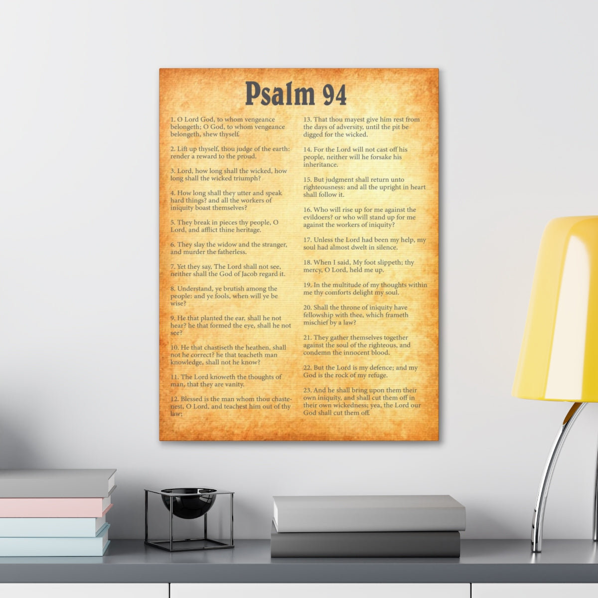 Trinx Psalm 94 - Wrapped Canvas Textual Art | Wayfair