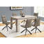 Table de salle à manger en stratifié beige, rectangulaire 60 po, moderne, pour les événements de construction taupe rectangulaire