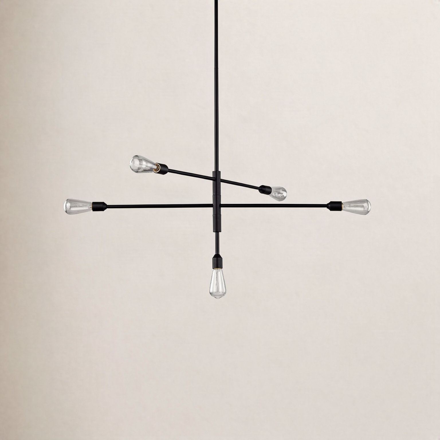 Allman 5 - Light Dimmable Chandelier, Midnight Black