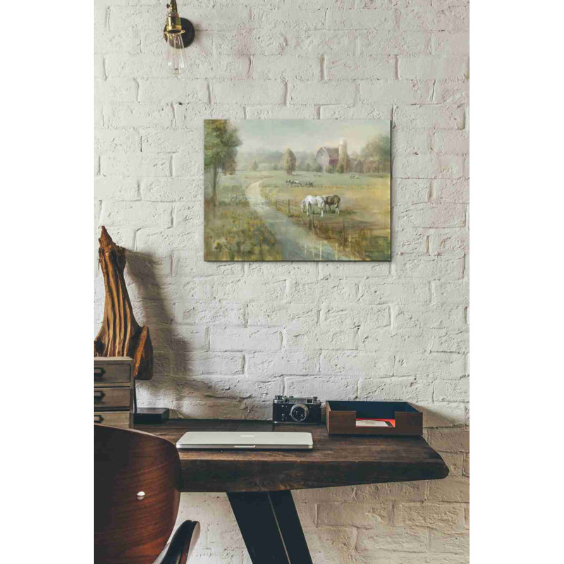«Tranquil Farm» par Danhui Nai, art mural sur toile, H 12 po x l 16 po x P 0,75 po