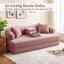 Upholstered 34.64 " Chenille Sofa Bed-357957826
