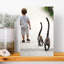 Child And Ring-Tailed Lemurs Playful Abstract Contemporary Animal Nature Wall Art Print by Anna Cseresnjes - Print-1229775443